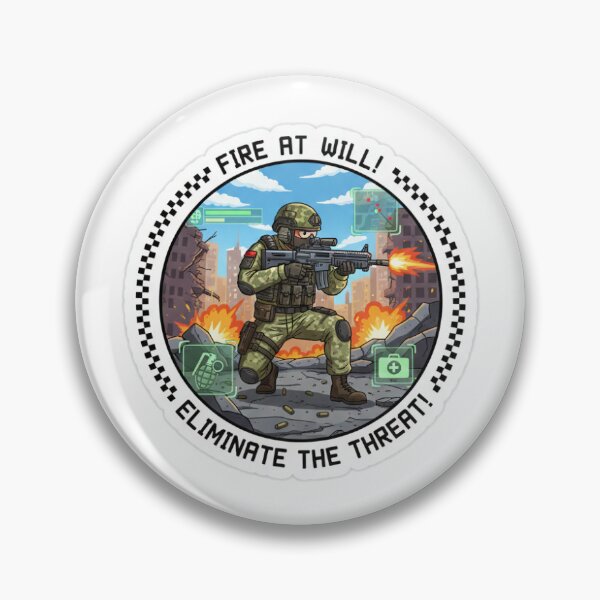 Item preview, Fire At Will Eliminate The Threat - Tactical Combat Art designed and sold by X2Two0O6SiX.