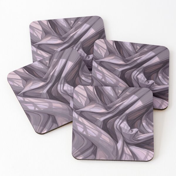 Item preview, Flowing Drapery Shadow Pattern in Dusty Lavender and Gray designed and sold by mari0n980.