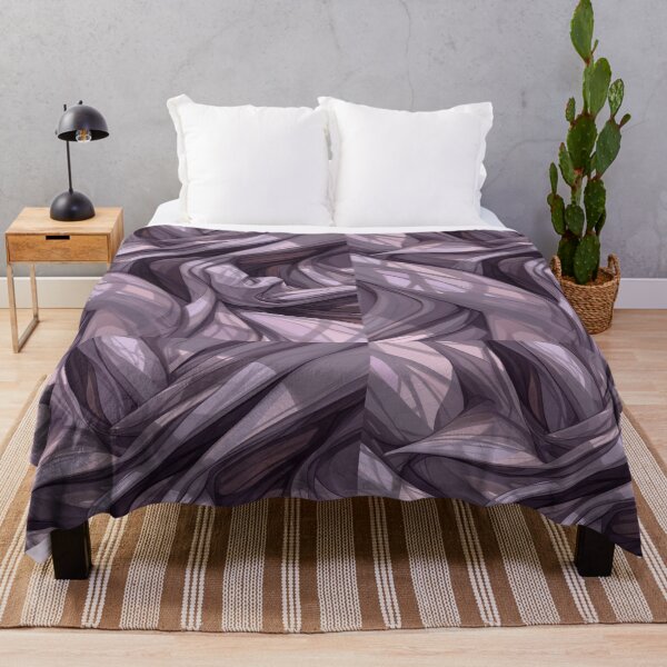 Item preview, Flowing Drapery Shadow Pattern in Dusty Lavender and Gray designed and sold by mari0n980.