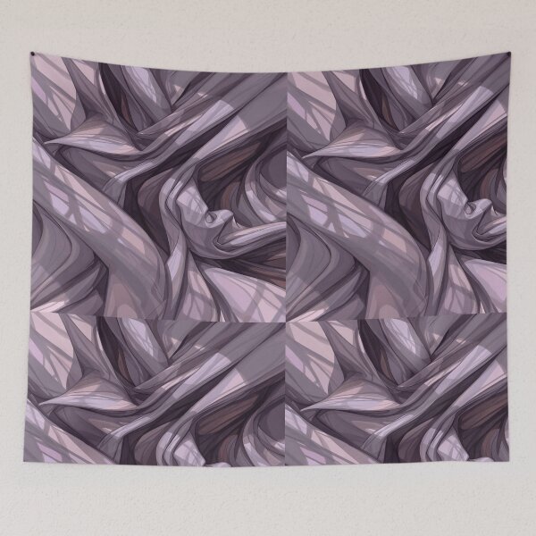 Item preview, Flowing Drapery Shadow Pattern in Dusty Lavender and Gray designed and sold by mari0n980.