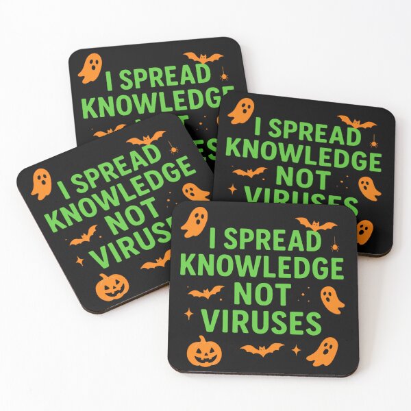 Item preview, I Spread Knowledge Not Viruses Gift On Halloween designed and sold by Virelo.