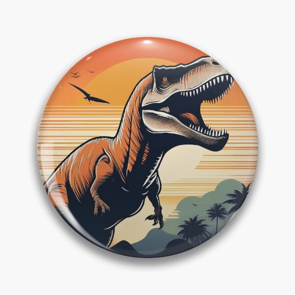 Item preview, Vintage T-Rex Dinosaur - Retro 70s Sunset Prehistoric Art designed and sold by NEON ALLEY.