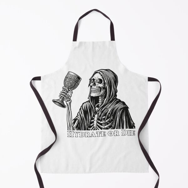 Item preview, Hydrate or Die Grim Reaper Drinking Water designed and sold by TeeARTHY.