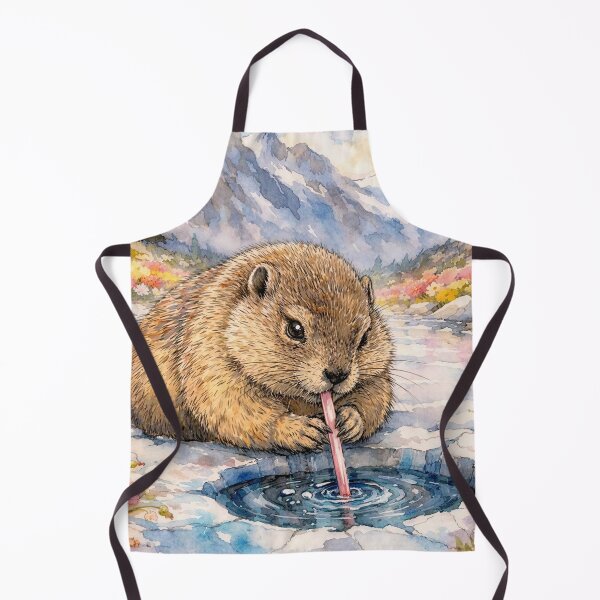 Item preview, Groundhog Sipping Through a Straw designed and sold by M-Y-A-R-T-.