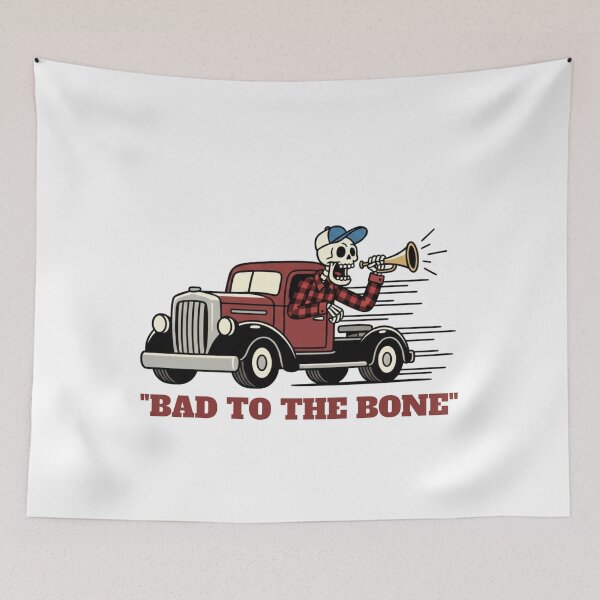 Item preview, Bad to the Bone - Vintage Skeleton Trucker designed and sold by STARLIGHTS.