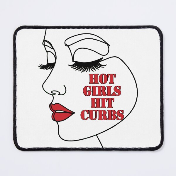 Item preview, Hot Girls Hit Curbs | Funny Bad Driver designed and sold by Tamer ⭐⭐⭐⭐⭐.