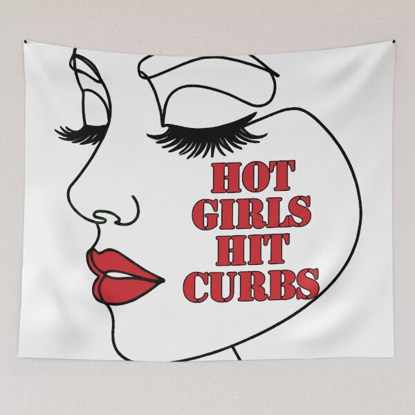 Item preview, Hot Girls Hit Curbs | Funny Bad Driver designed and sold by Tamer ⭐⭐⭐⭐⭐.