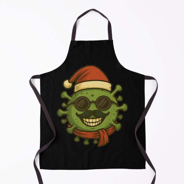 Item preview, Virus With Santa Hat And Mustache designed and sold by Virelo.