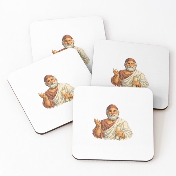 Item preview, Protagoras, Sophist, Greek Philosopher, Gouache Poster Paint designed and sold by shadow-bloom.