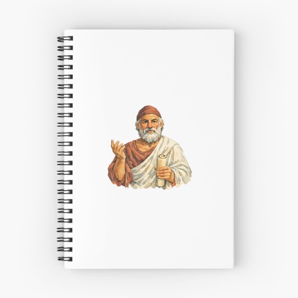 Item preview, Protagoras, Sophist, Greek Philosopher, Gouache Poster Paint designed and sold by shadow-bloom.