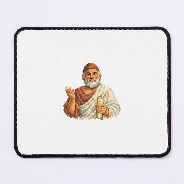Item preview, Protagoras, Sophist, Greek Philosopher, Gouache Poster Paint designed and sold by shadow-bloom.