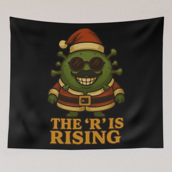Item preview, The R Is Rising Christmas Gift For Epidemiologist designed and sold by Virelo.
