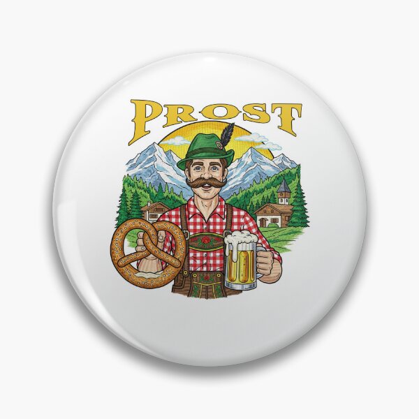 Item preview, Vintage Alpine Beer Man Prost designed and sold by TeeARTHY.