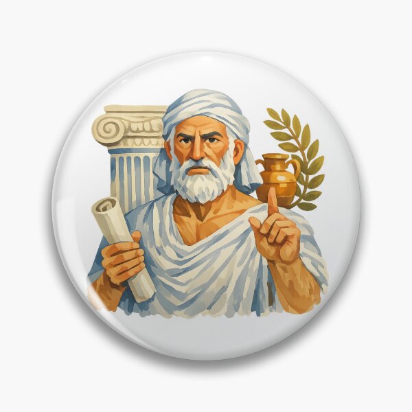 Item preview, Gorgias, Sophist, Greek Philosopher, Gouache Poster Paint designed and sold by shadow-bloom.