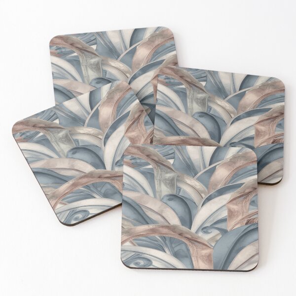 Item preview, Softened Ironwork Curve Pattern in Graphite and Ash designed and sold by mari0n980.