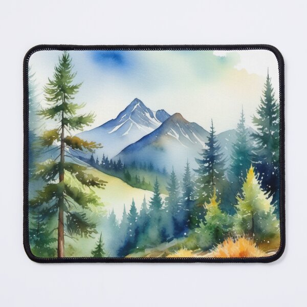 Item preview, Fir forest in the mountains designed and sold by Kraftbaum.