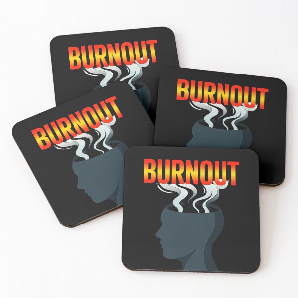 Item preview, Burnout Mental Exhaustion Minimalist Psychological Illustration Design designed and sold by Amanda's Factory.