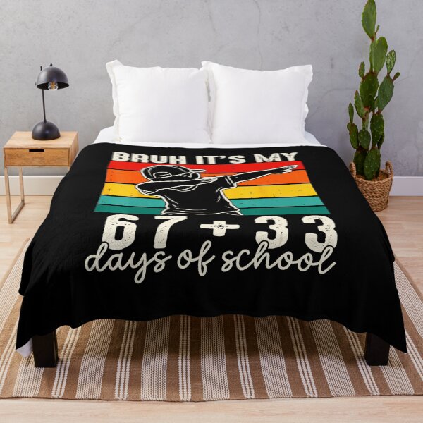 Item preview, BRUH IT’S MY 67+33 DAYS OF SCHOOL Funny 100th Day Dab designed and sold by gladysenglish.