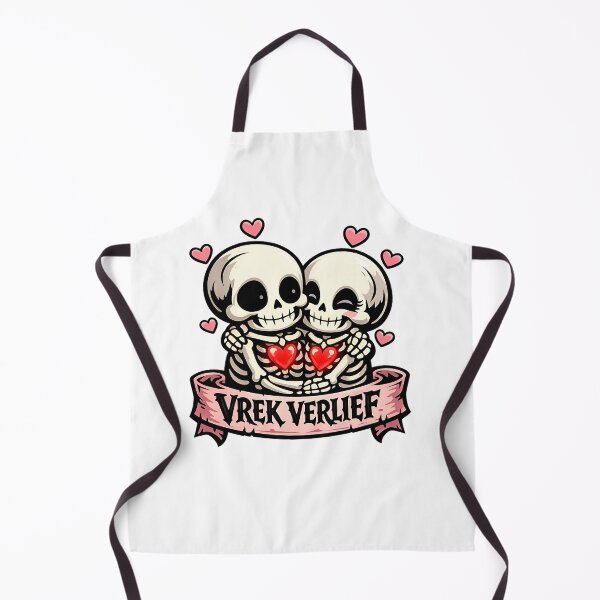 Item preview, Vrek Verlief Skeleton Couple Afrikaans Valentine Spooky Love designed and sold by MukuMint.