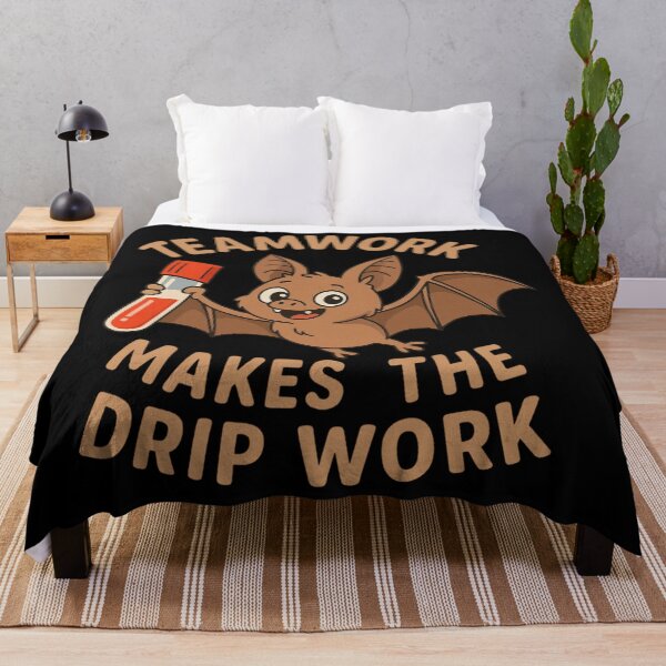 Item preview, Cute Phlebotomy Bat Teamwork Makes Every Drip Work designed and sold by Virelo.
