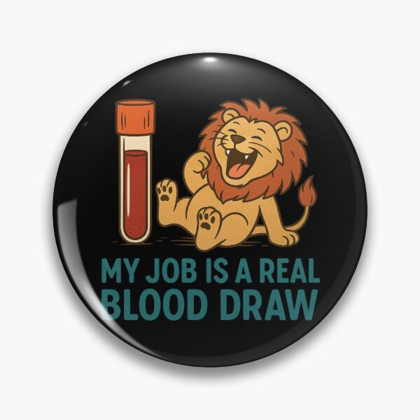 Item preview, Funny Phlebotomy Job Joke Lion Blood Draw Design designed and sold by Virelo.