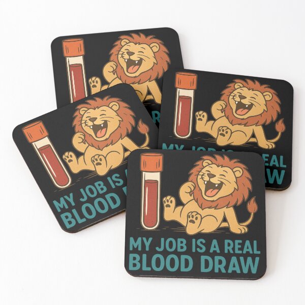 Item preview, Funny Phlebotomy Job Joke Lion Blood Draw Design designed and sold by Virelo.