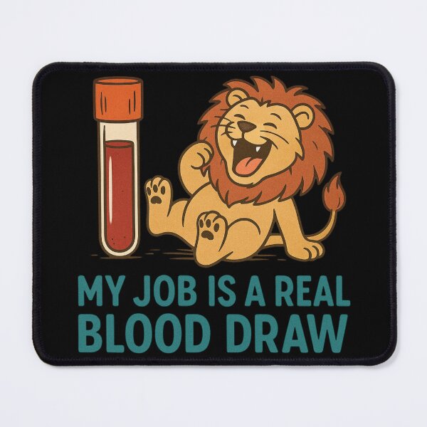 Item preview, Funny Phlebotomy Job Joke Lion Blood Draw Design designed and sold by Virelo.