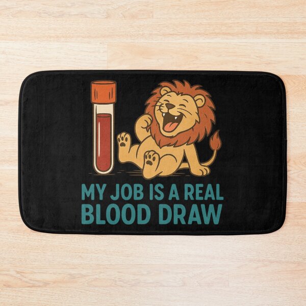Item preview, Funny Phlebotomy Job Joke Lion Blood Draw Design designed and sold by Virelo.