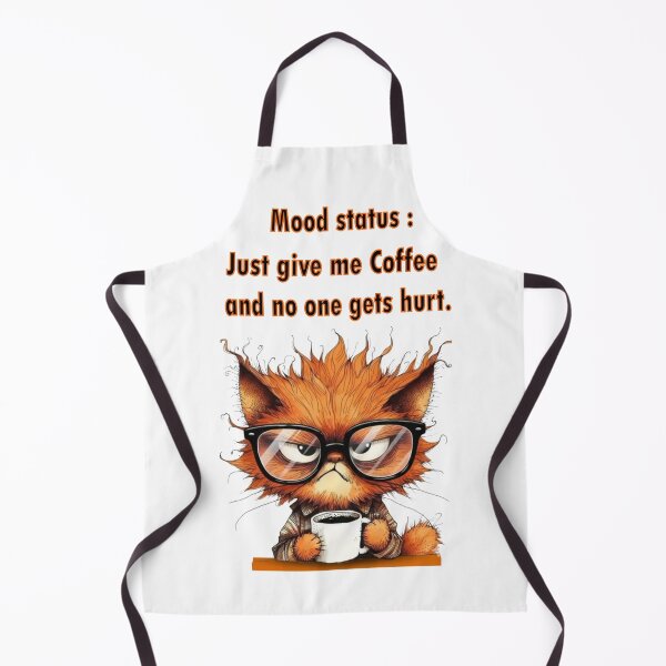 Item preview, cat drinking coffee designed and sold by GraphicStyleX.