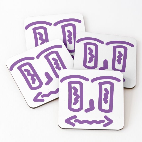 Item preview, Purple Doodle Face – Weird Minimal Character designed and sold by felipemaldonadoart.