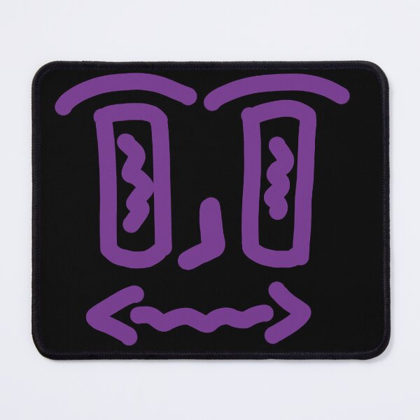 Item preview, Purple Doodle Face – Weird Minimal Character designed and sold by felipemaldonadoart.