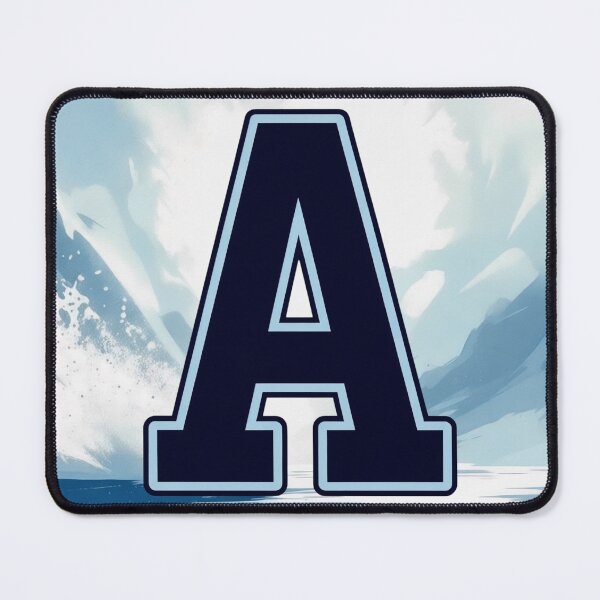 Item preview, Navy Blue Letter A – Initial Monogram for Boys designed and sold by roxysnextgenart.