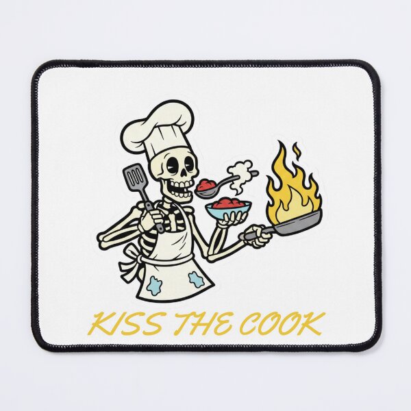 Item preview, Kiss The Cook - Funny Skeleton Chef designed and sold by STARLIGHTS.