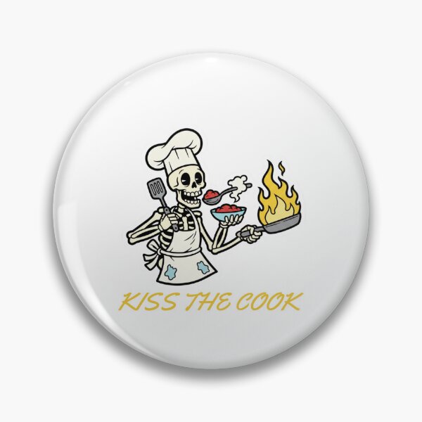Item preview, Kiss The Cook - Funny Skeleton Chef designed and sold by STARLIGHTS.