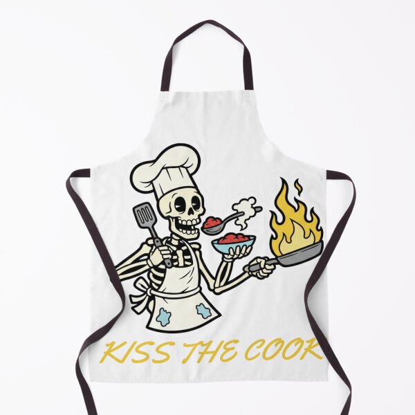 Item preview, Kiss The Cook - Funny Skeleton Chef designed and sold by STARLIGHTS.