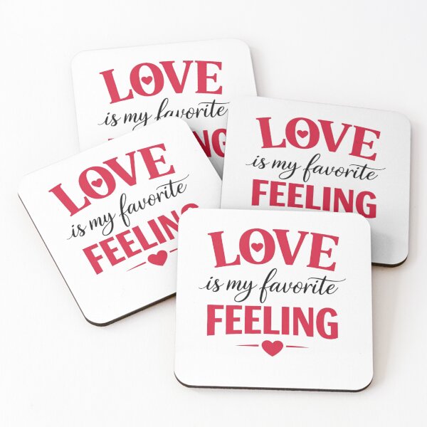Item preview, Love Is My Favorite Feeling Minimal Valentine Typography designed and sold by bilal sibgui.