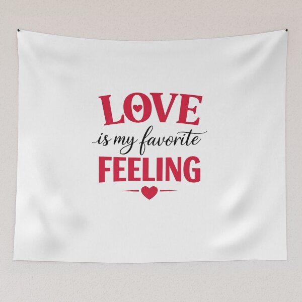 Item preview, Love Is My Favorite Feeling Minimal Valentine Typography designed and sold by bilal sibgui.