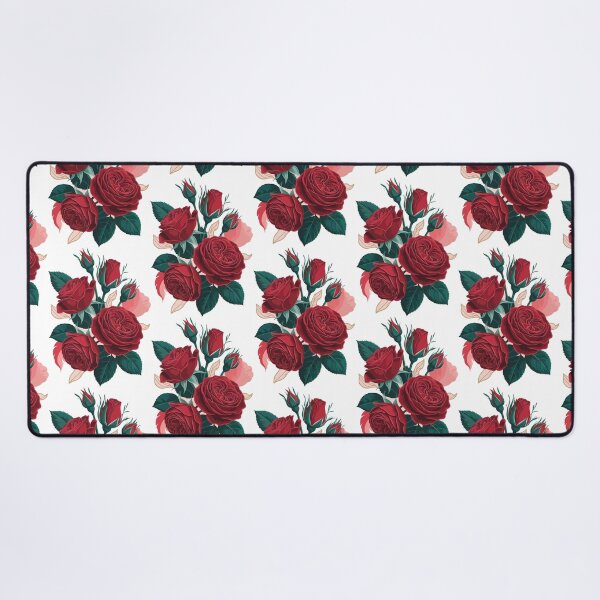 Item preview, Golden Edge Crimson Bloom: Modern Botanical Study designed and sold by desinganddecor.
