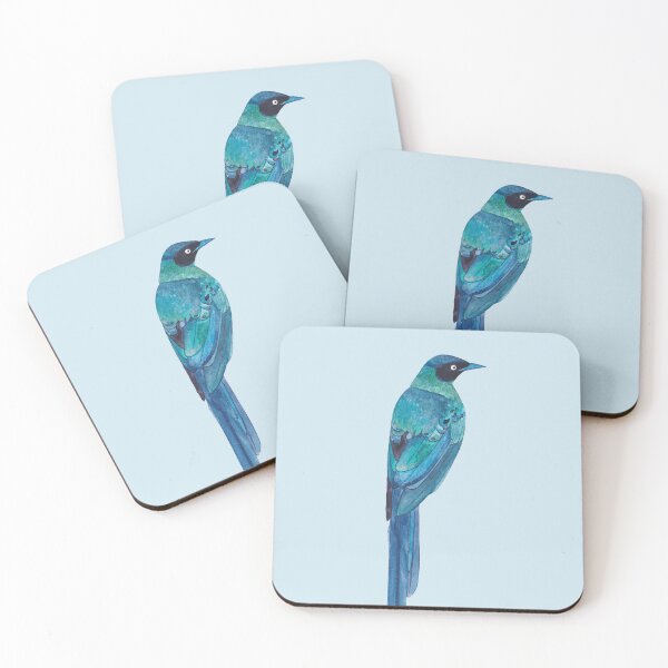 Item preview, GLOSSY-TAILED STARLING-Lamprotornis caudatus designed and sold by BEATRIZ ABAITUA.