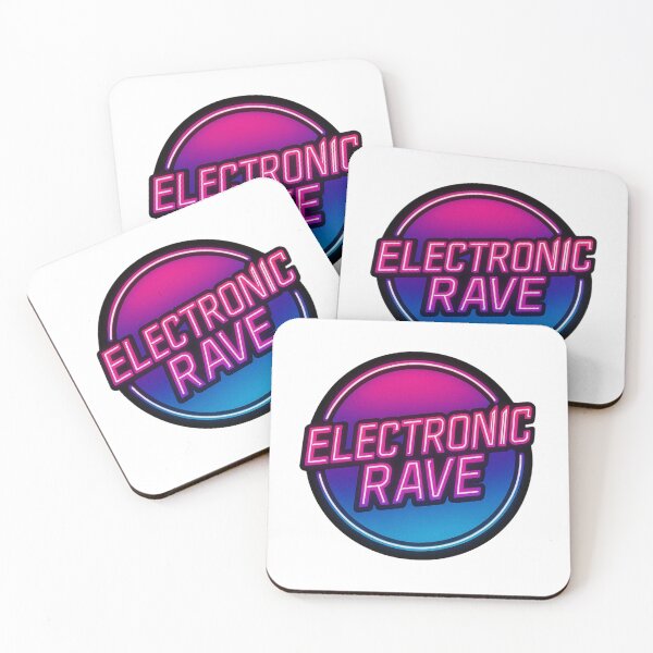 Item preview, Electronic Rave – Neon Electronic Music Artwork designed and sold by |TRSSHOP|.