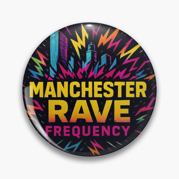 Item preview, Manchester Rave Frequency – Electronic City Artwork designed and sold by |TRSSHOP|.