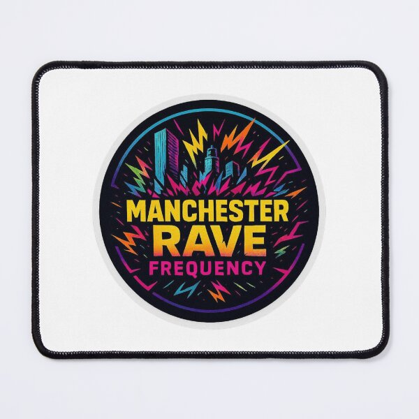 Item preview, Manchester Rave Frequency – Electronic City Artwork designed and sold by |TRSSHOP|.