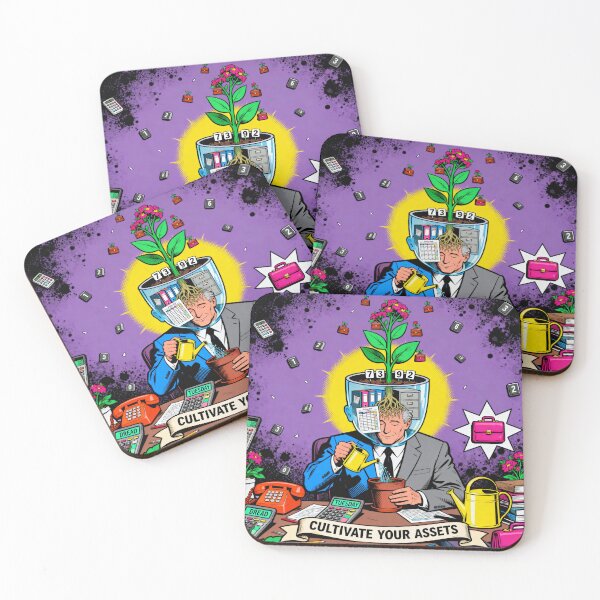 Item preview, Surreal Office Worker Brain Plant - Absurdist Pop Art designed and sold by PictorialWhimsy.