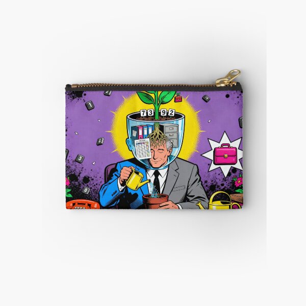 Item preview, Surreal Office Worker Brain Plant - Absurdist Pop Art designed and sold by PictorialWhimsy.