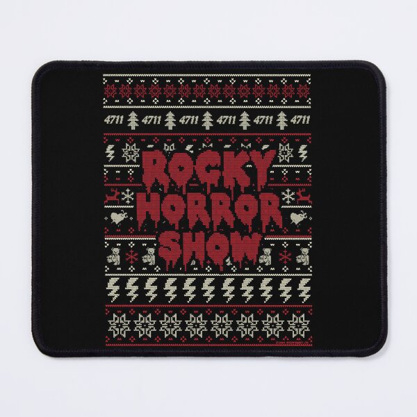 Item preview, Rocky Horror Show Red Text Christmas Knit Pattern designed and sold by All-And-Every.