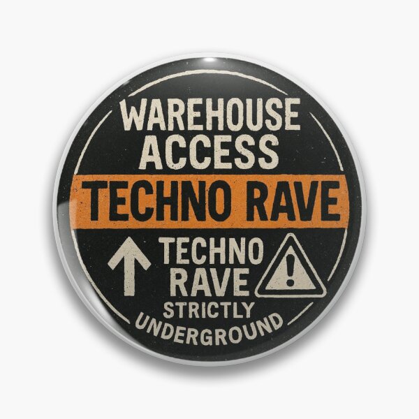 Item preview, Warehouse Access – Underground Techno Rave Artwork designed and sold by |TRSSHOP|.