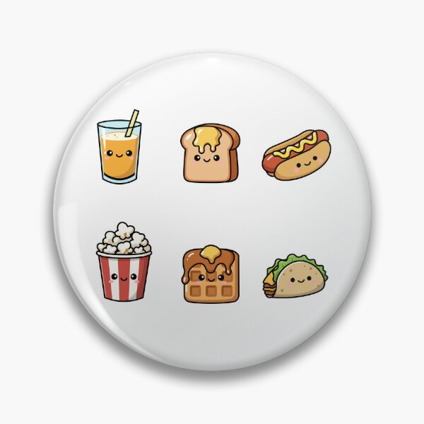 Item preview, Cute Kawaii Food Friends Collection - Adorable Cartoon Snacks Set designed and sold by RyanBelandres.