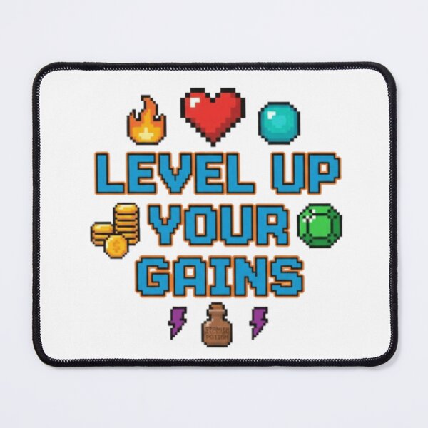 Item preview, Level up your Gains|Gaming|Gym motivation|hit the gym designed and sold by BuiltByDiscipline.