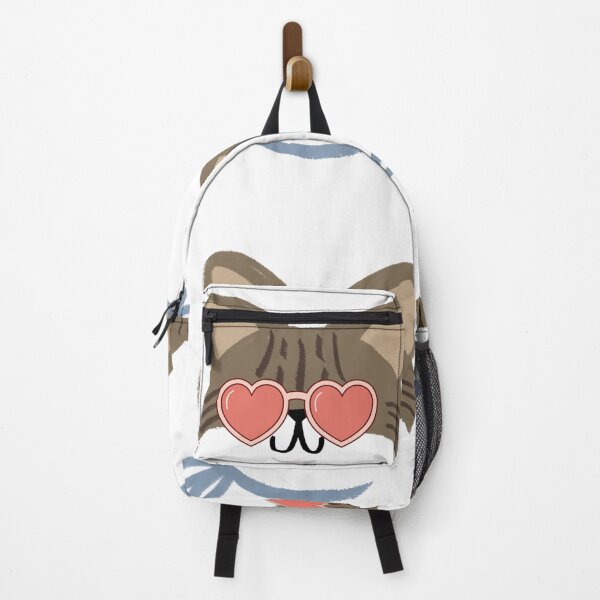 Item preview, Cute Cat with Heart Glasses designed and sold by GoldenSparkleShop.