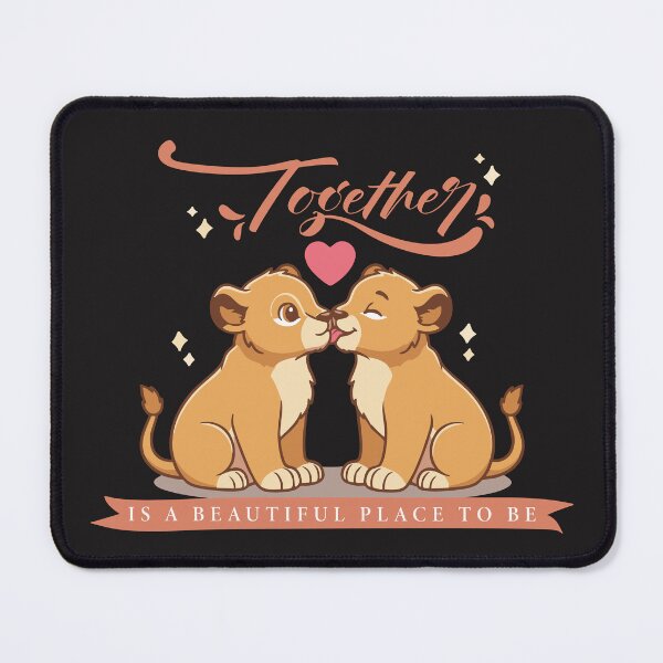 Item preview, Together is a Beautiful Place to Be - Cute Lion Cubs designed and sold by Asilh87 Design.